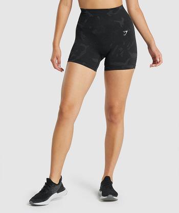 Pantalones Cortos Gymshark Adapt Camo Seamless Mujer Negras | CO 2781QMA